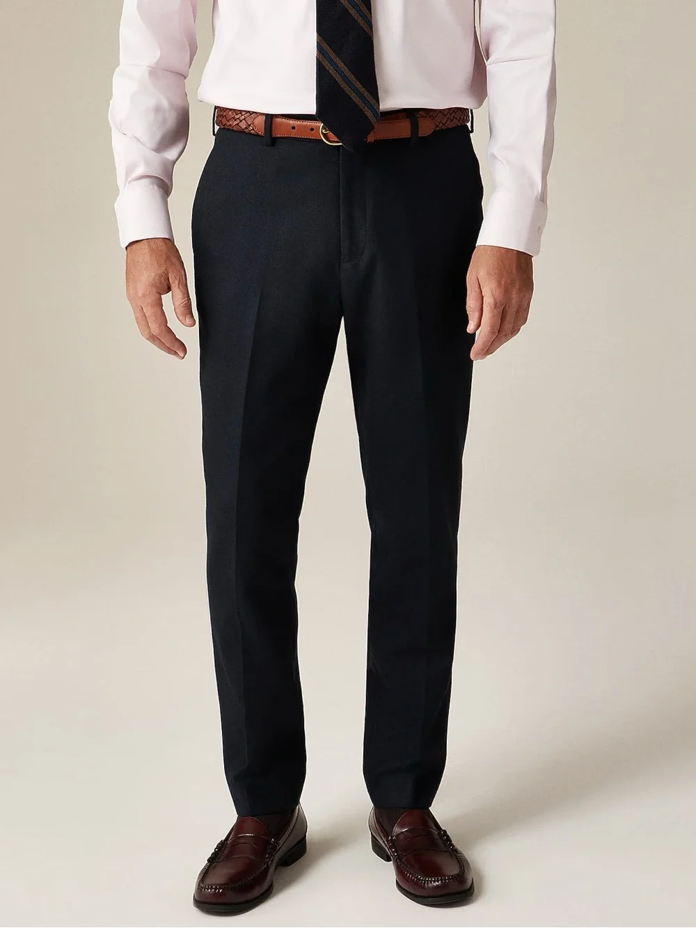 J. CREW Ludlow Slim-fit suit pant in English cotton-wool blend Navy 30/30 BH231